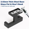 NearMoon Bath Double Towel Hook- SUS304 Stainless Steel Square Robe