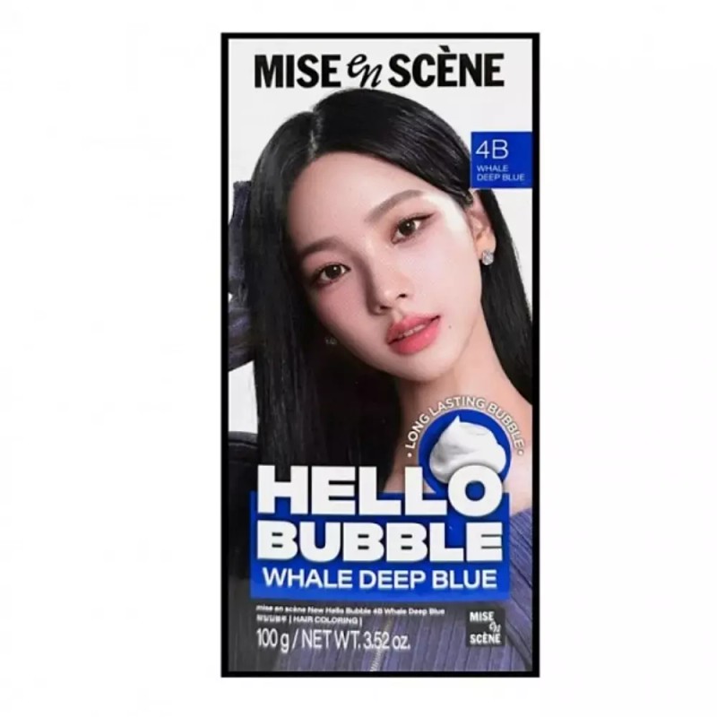 Miseoncen 미쟝센 샴푸염색 뉴 간편염색 헬로 버블 거품 염색약 4B