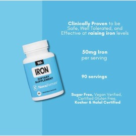 NovaFerrum All Good Iron Capsule Supplements 50mg of Iron 90 Serving EXP 03/2027