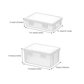 kediyoo Playing Deck Card Storage Box Playing Card Cases Trading Card Deck Case Clear Playing Card Box