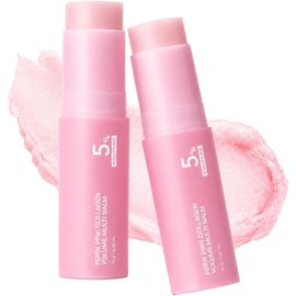 Bálsamo Multiusos PDRN Rosa con Colágeno y Volufiline Stick Facial Coreano 2 Piezas Tratamiento para Contorno de Ojos, Rostro, Cuello y Labios Hidratante con Efecto Relleno NAD+ y Péptidos