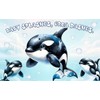 5x3 FT 'Baby Splashes, Orca Dashes' Killer Whale Baby Shower