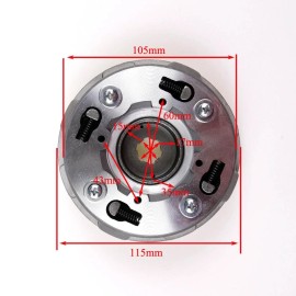 Unbranded 17T 50cc 70cc 90cc 110cc 125cc Auto Clutch Quad ATV Go Kart Buggy Lifan Pit Bike