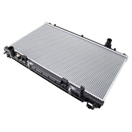 TRQ Radiator Assembly Aluminum Core Compatible with 16-22 INFINITI Q50 17-22 Q60 CU13630