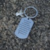 Inspirational Scripture Keychain with Angel Pendant - Bible Verse Key