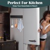 6 Pcs Magnetic Key Holder for Fridge with 10 Hooks,