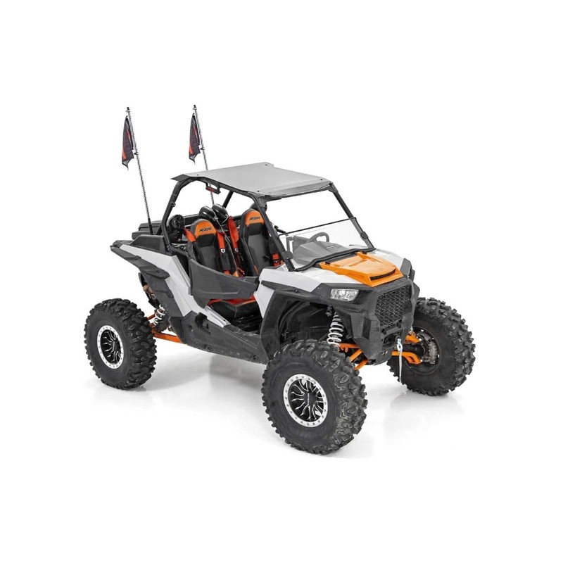 Rough Country LED Whip Light Mounting Brackets for Polaris RZR