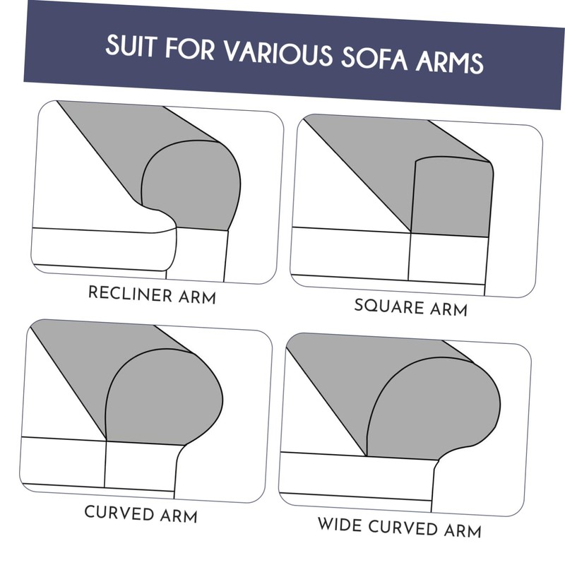 STOBAZA 3sets Sofa Armrest Protectors Couch Covers Couch Protectors Armrest