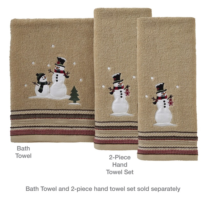 SKL Home by Saturday Knight Ltd. Rustic Plaid Snowman Bath