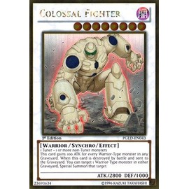 YU-GI-OH! - Colossal Fighter (PGLD-EN043) - Premium Gold - 1st Edition - Gold Rare