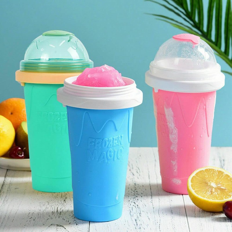 Slushie Maker Cup Quick Freeze Magic Squeeze Cup Milkshake Cup