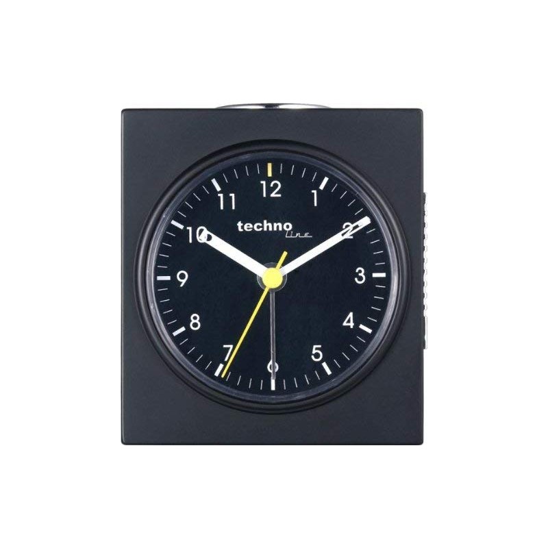 Technoline Geneva Q Quartz Clock, Black