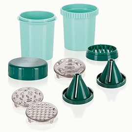 Genius Twistjetti Green, Stainless Steel, 9 Pieces