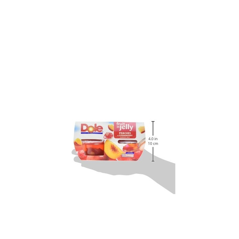 Dole Peach in Strawberry Jelly - Cuenco (4 x 113
