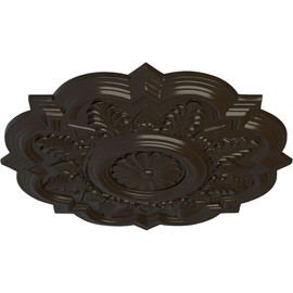 Ekena Millwork CM20DRSHF Deria Ceiling Medallion, 20 1/4"OD x 1 1/2"P (Fits Canopies up to 6"), Hand-Painted Stone Hearth