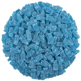 Smarty Stop Sour Cola Bottle Gummy Candy (1 Pound, Mini Blue Raspberry)