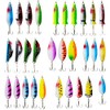 VINFUTIN Fishing Spoon Lures Kit, 30pcs Hard Fishing Spinner Baits