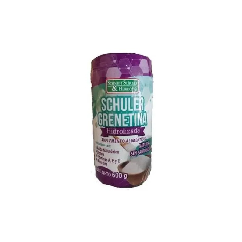 Grenetina Hidrolizada Schuler Sabor Natural 600g Sin Gluten Ni Lactosa