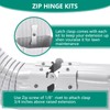 Gutter Extension Hinge，Gutter Downspout Flip-Up Hinge (2 Pack Downspout Hinge)