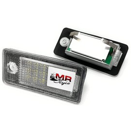 TOP LED number plate light with E-inspection mark