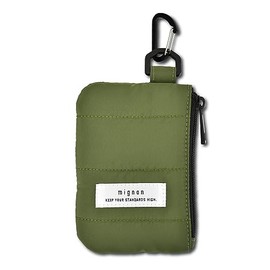 Mignon act0012 Pass Case, Periodicals, Quilting, Padding, Pass Pouch, Carabiner, Accessory Case, Pouch, Smart Key, Key Case, Women's, Women's, Girls, Work, School, Travel, Bicycle, Adult, OL, Student,