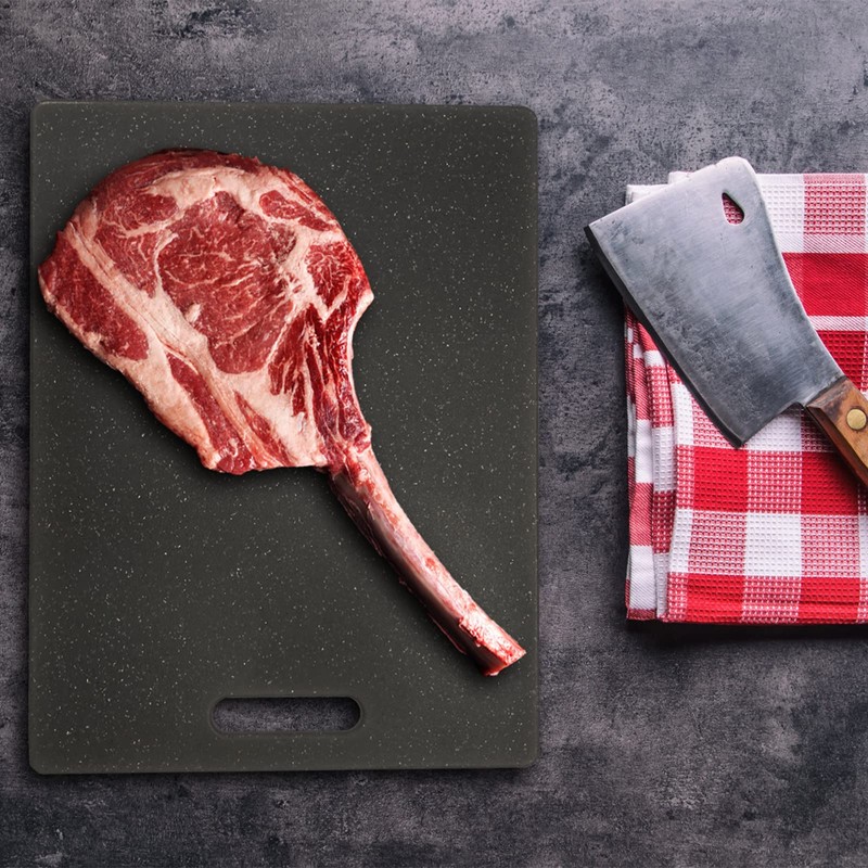 Newaner Ahmt Chopping Board in Granite Look, Breakfast Board, BPA-Free,