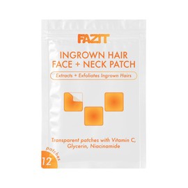 FAZIT Ingrown Hair Treatment Patch - Facial Hair Removal Pads for Beard Area