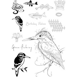 Creative Expressions Pink Ink Designs Kingo Starr 6 in x 8 in Clear Stamp Set, Multicolour, 6 x 8 in