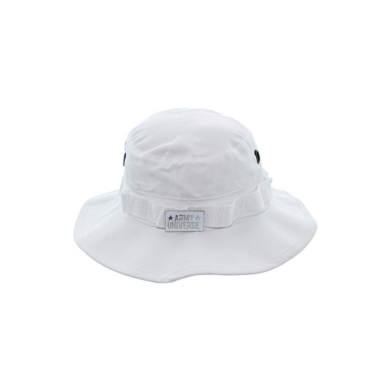 Army Universe White Tactical Boonie Hat Bucket Wide Brim Cap,