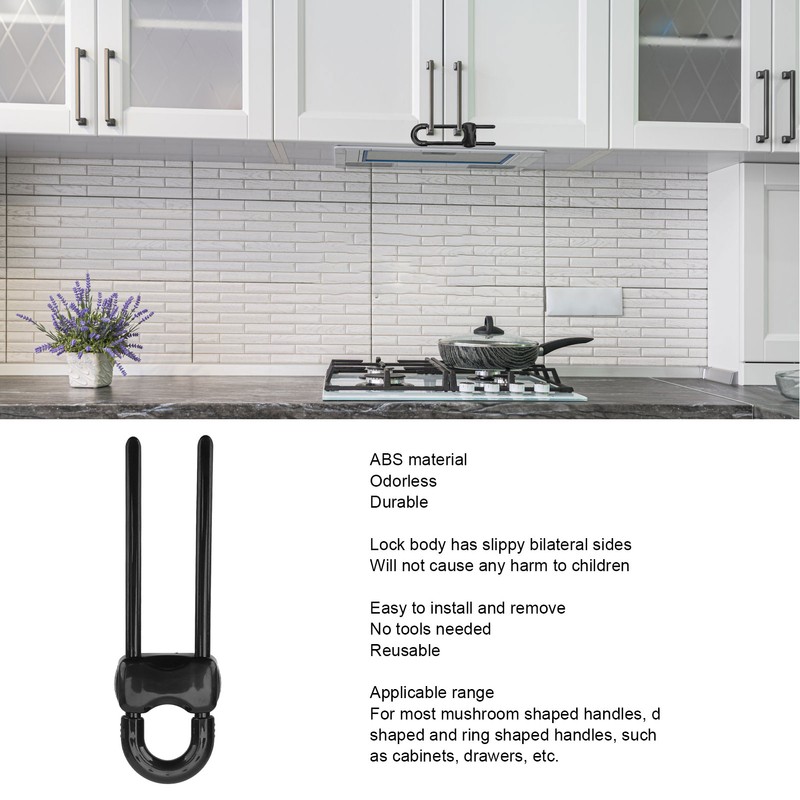 12PCS U Shaped Child Locks Safety Cabinet Childproof Latches for