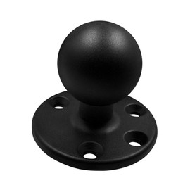 Marine Aluminum 2.25'' Ball Adapter Base with AMPS Circular Plate for All Industry Standard 2.25 inch / 57mm / D Size Socket Arm, Compatible with RAM, Arkon, iBolt and More
