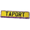 TAPORT® 1x PURPLE FLOWERS 3D Car Registration License Number Plate