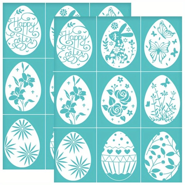 Unbranded 2pcs Self-Adhesive Silk Screen Printing Stencil for Painting on