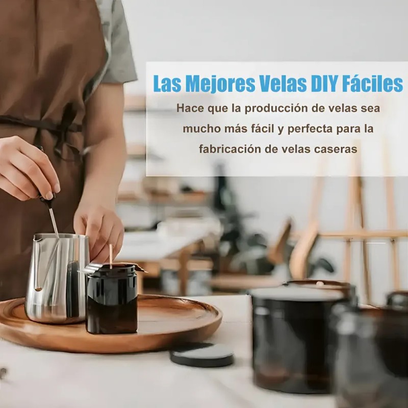 Mechas para Velas Harmei 300 Piezas Algodn 15cm Incluye Pegatinas