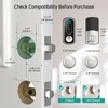 WiFi Keyless Entry Door Lock with Handle : Hornbill Silver