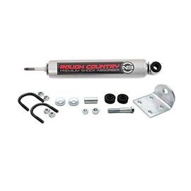 Rough Country N3 Steering Stabilizer for Ford Excursion & F-250/F-350 Super Duty (1999-2004) - Reduces Bump Steer & Vibration, Improves Control