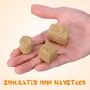 Housoutil Pack of 12 Mini Hay Bale Miniature Haystack Figurine
