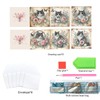 JISHSHAY 6 PCS Diamond Art Cards with Envelopes Diamond Painting