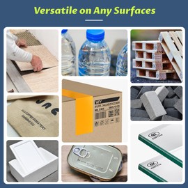 YEV Original 42ml Solvent Based Fast Drying Ink Cartridge for 12.7mm/0.5 Inch Handheld Inkjet Printer to Use on Plastic, Metal, Cardboard, Fabric, and Wood (Black)