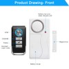 Wsdcam Wireless Door Alarm with Remote 2 Pack, Battery Included,