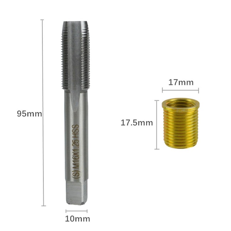 Ausi Universal Spark Plug Thread Repair Kit with M14X1.25 Inserts