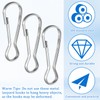 100 PCS Stainless Steel Spring Lanyard Hooks, Small Spring Snap