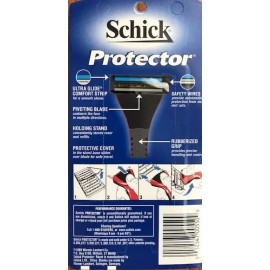 Schick 1999 ORIGINAL Vintage Schick Protector handle with TWO Cartridges