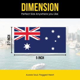 GRITKULTURE Australian Flag Decal Stickers 10 Pack for Utes, Cars, Trucks, Windows, Laptops, Bumper Stickers Aussie Flag Australia Sticker