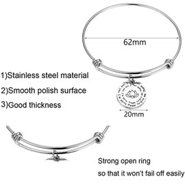 Detailed Ho'oponopono Prayer Bracelet I'm Sorry Please Forgive Me Thank You I Love You Spiritual Bracelet (bracelet)