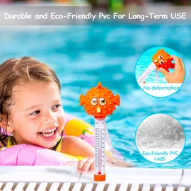 Pool Temperature Gauge | Safety Bath Animal Gauge,Shockproof Floating Spa Temperature Reading Tool for Outdoor Indoor Bath Bathtub Aquarium Pond