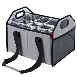 LUILANC Bottle Wine Carrier Collapsible 12 Bottle Storage Box Reusable Portable Wine Bottle Carrier Case for Tote Bag Moving, Vacation Bottle Caddy Grocery Shopping Wine Tasting Accessory (Gray)