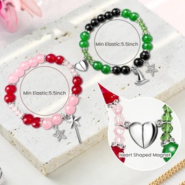 pupvus for Elphaba Glinda Friendship Matching Bracelets-Crown Witch Hat Matching Bracelets-BFF Couples Accessories, for Fans' Birthdays, and Party Favors Gifts for Fans (Style4)