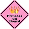 StickerTalk Princess on Board Vinyl Sticker, 5 inches by 5