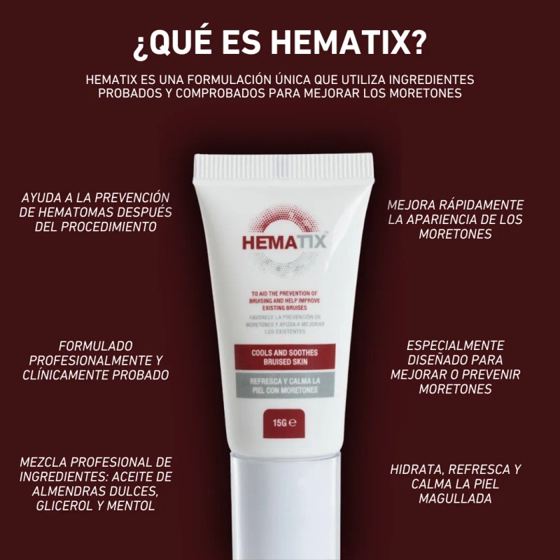 Crema En Gel Hematix, Reparación Intensiva Para Moretones, En Tubo